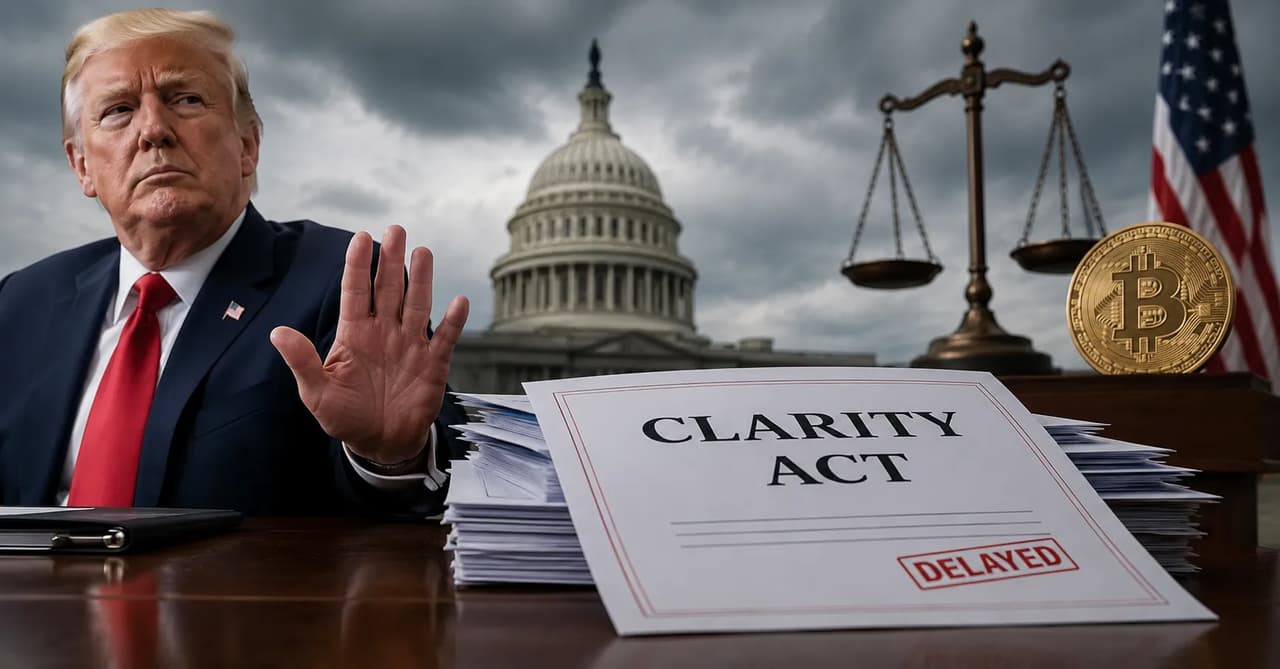 CLARITY Act chances of passage this year plummet to 50% after Trump's new demands