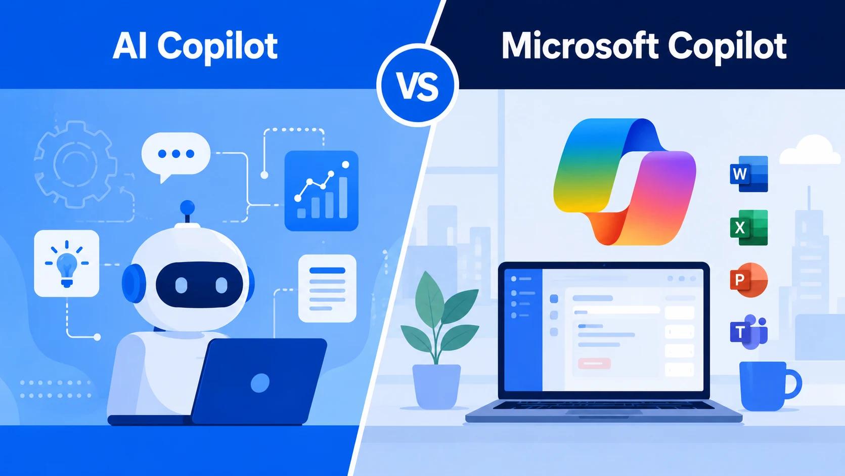AI Copilot vs Microsoft Copilot comparison and integration differences in 2026