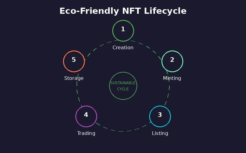 Eco-Friendly NFTs — comparison chart of key components and layers