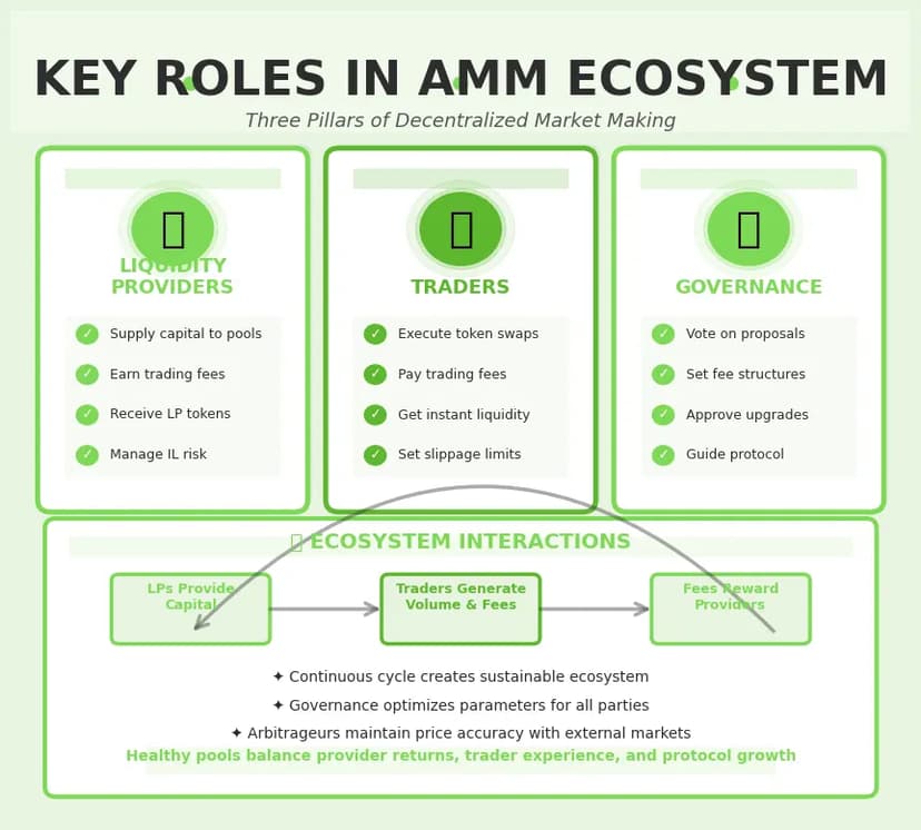 key roles in amm ecosystem