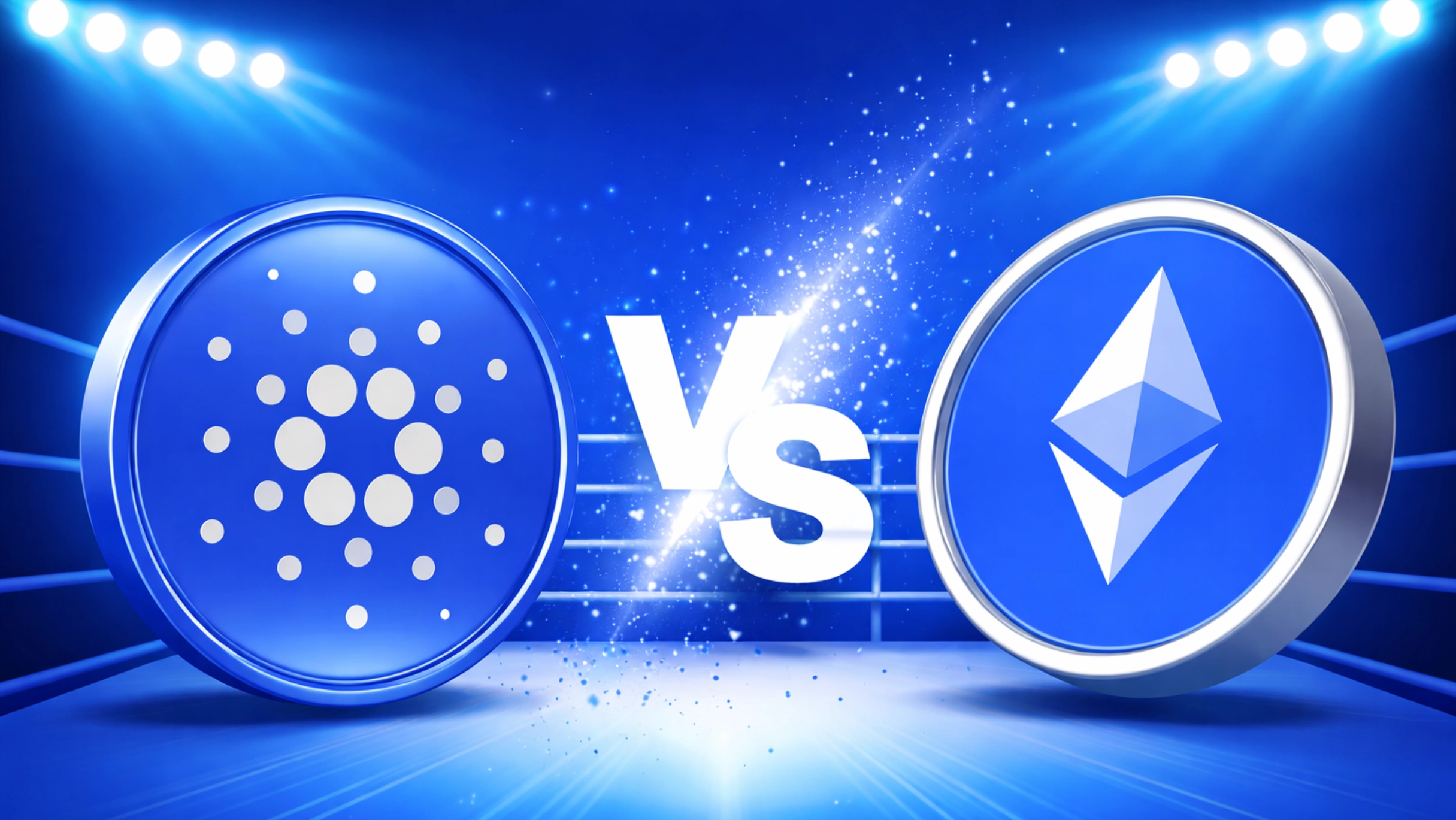 Ethereum vs Cardano Blockchain architecture comparison showing scalability throughput and transaction processing capabilities