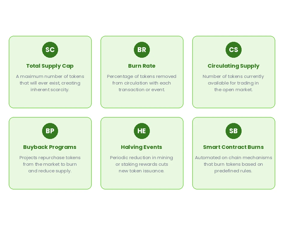 Inflationary vs Deflationary Cryptocurrency graph showing inflation and deflation trends