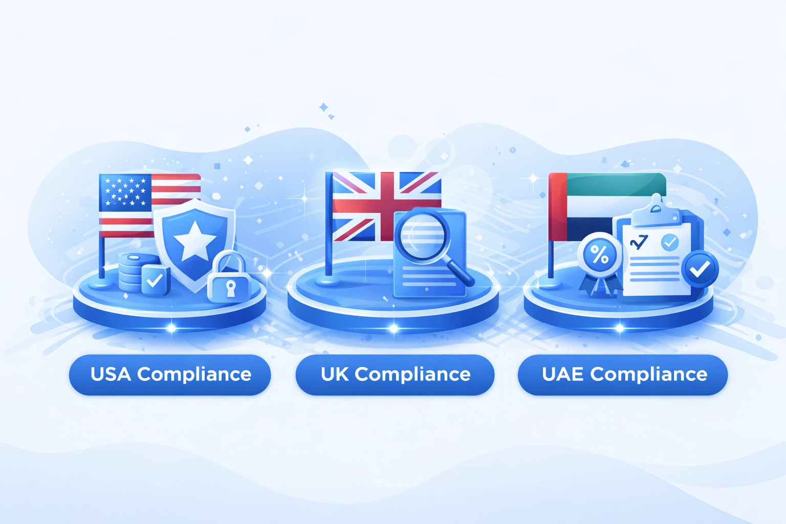 Cross border compliance framework comparison Recent Blockchain Innovations for USA UK and UAE including securities registration and AML requirements