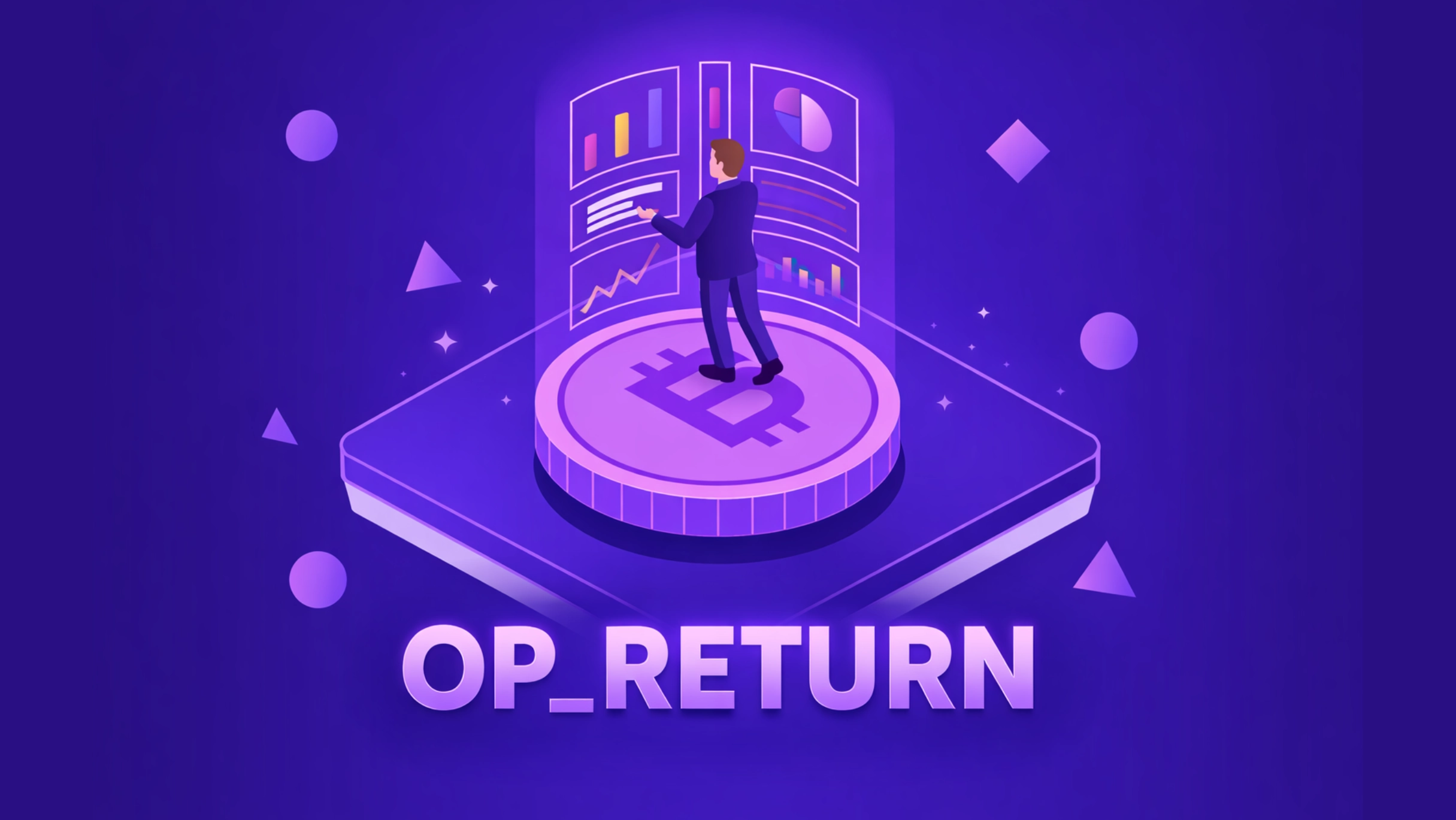 Bitcoin OP_RETURN transaction structure showing opcode data payload storage within scriptPubKey field for permanent blockchain data embedding