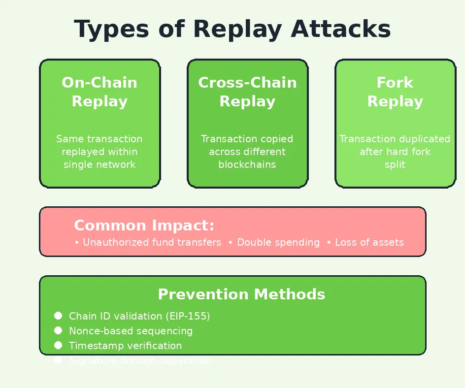 types of replay attacks