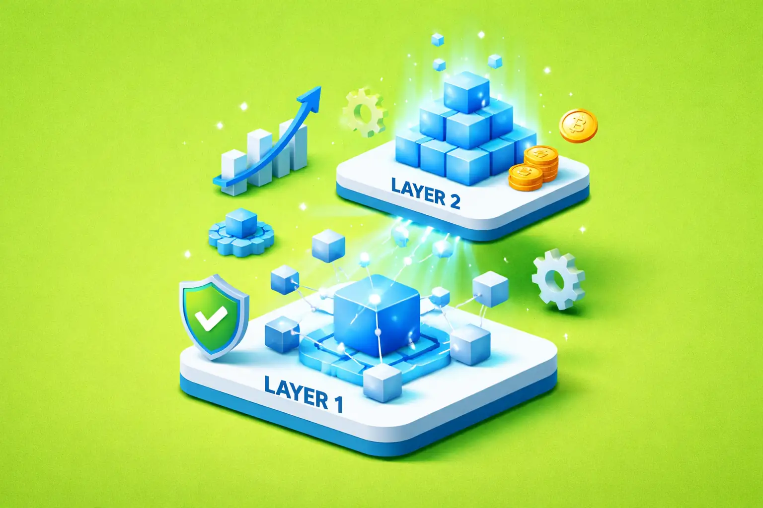 Blockchain Layer 1 and Layer 2 Scalability and Speed