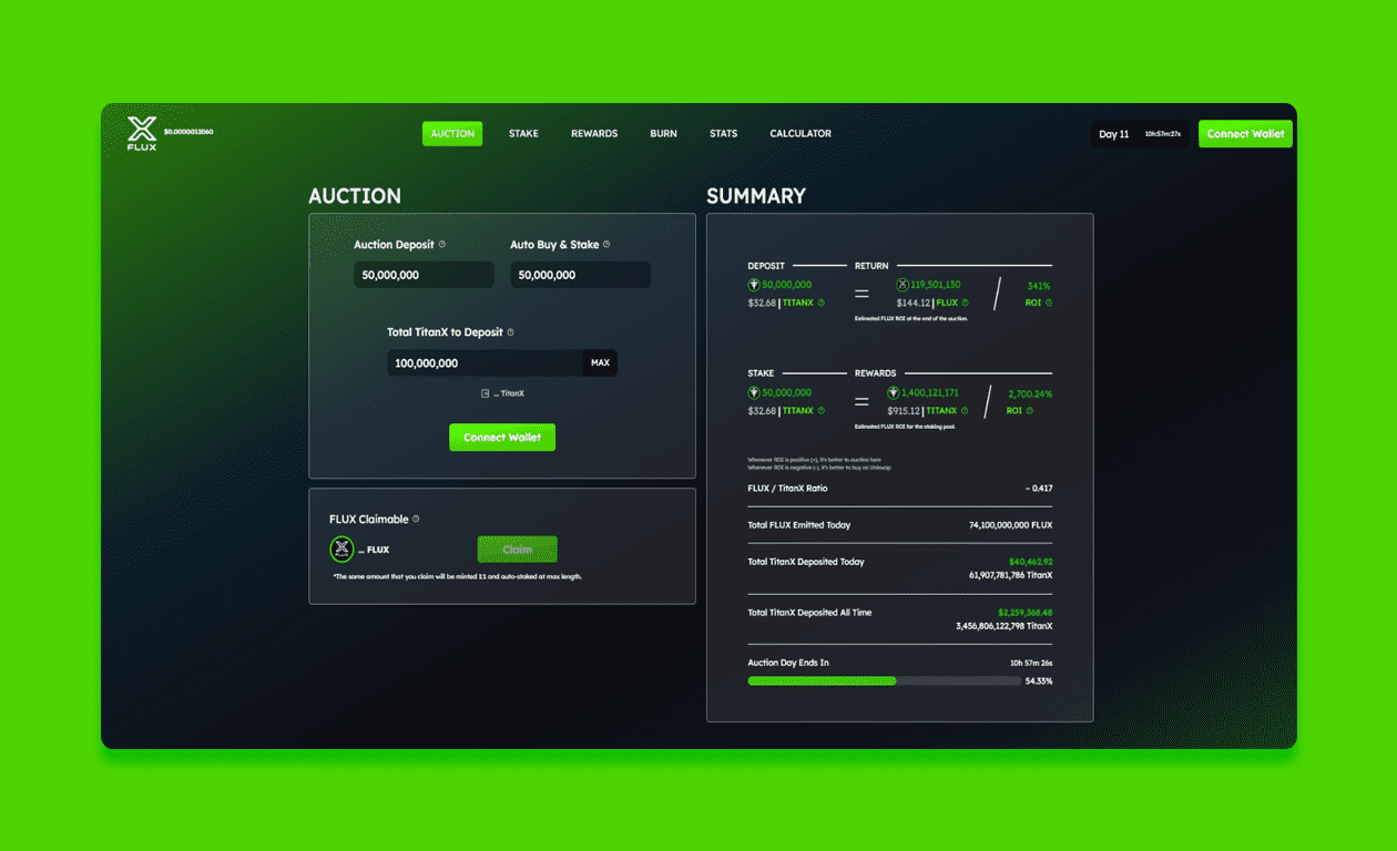 FLUX Protocol – DeFi Platform with Built in Auction Features