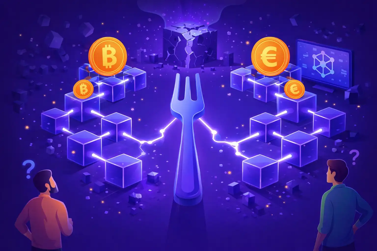Hard Fork — overview illustration for enterprise teams