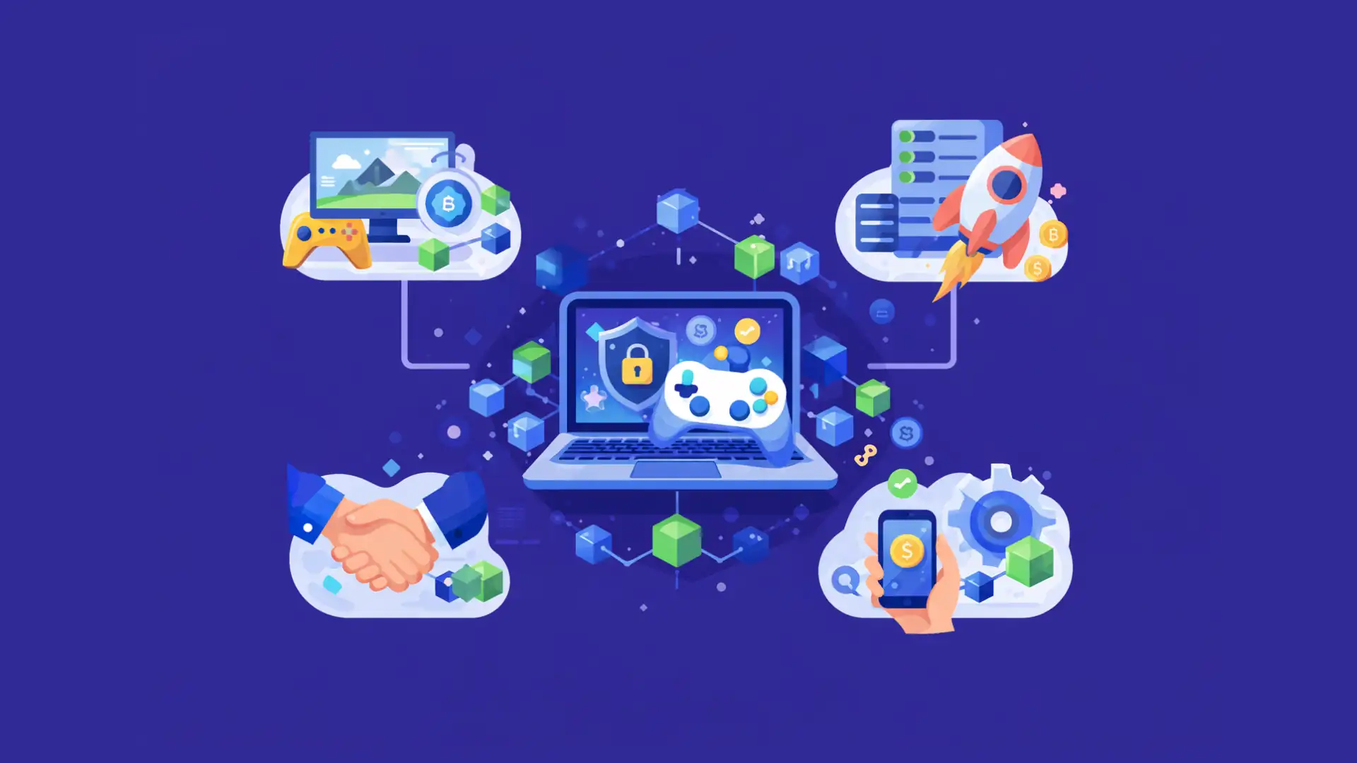 Blockchain Gaming — overview illustration for enterprise teams