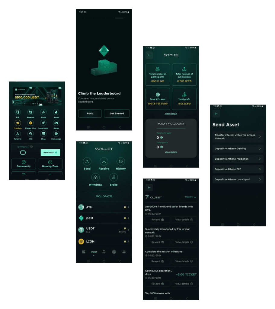 Athene Network More screen