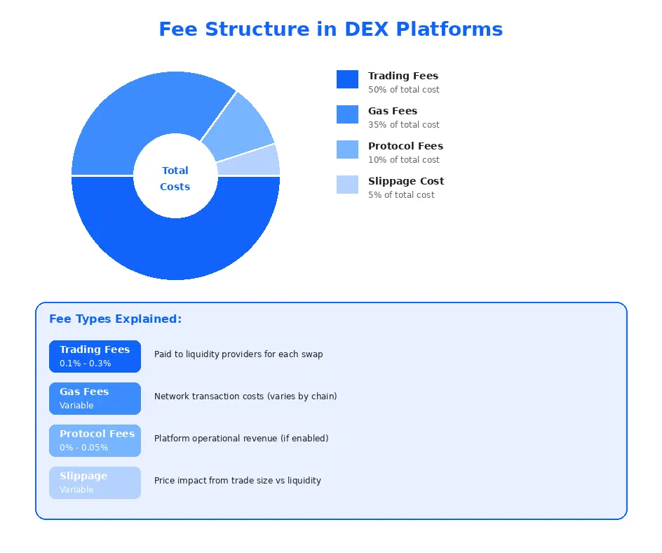 fees in dex platform