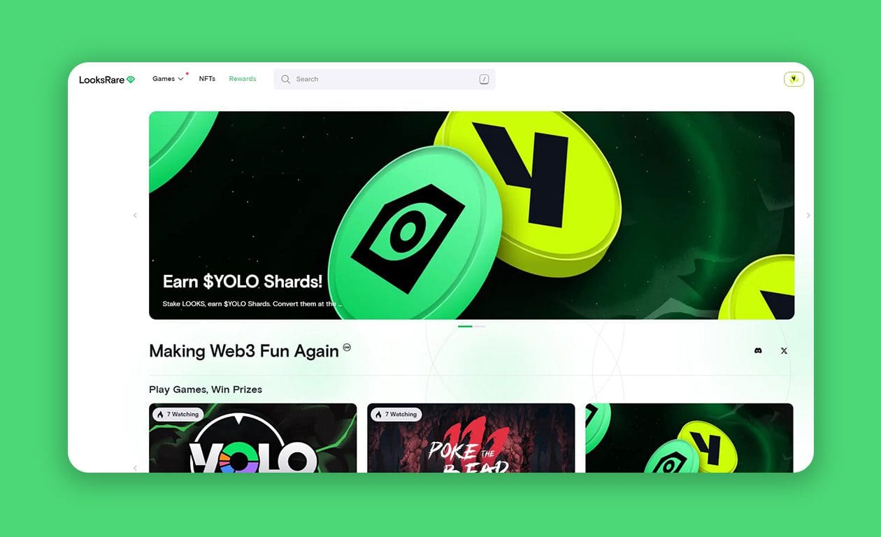LooksRare – Community-Focused NFT Marketplace by Nadcab Labs
