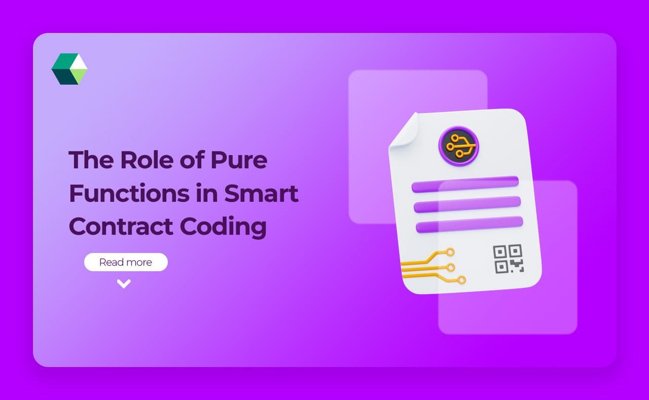 The Role of Pure Functions in Smart Contract Coding
