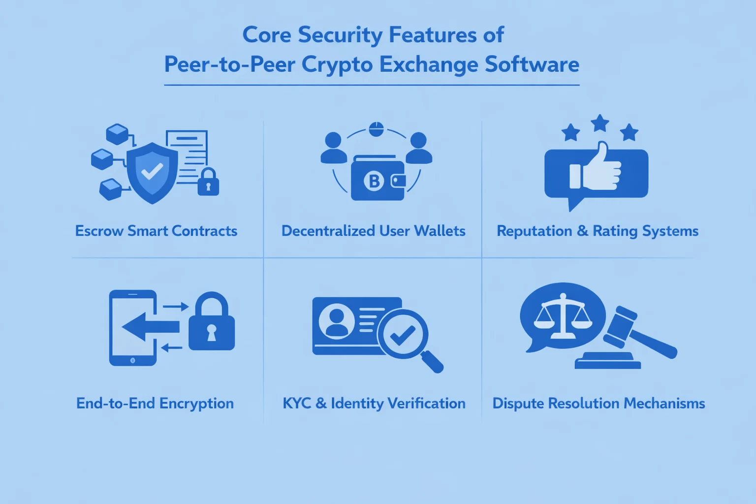 Security features of p2p