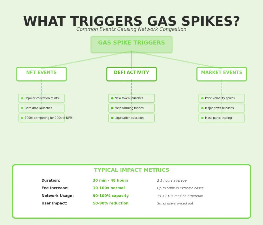 what triggers gas spikes