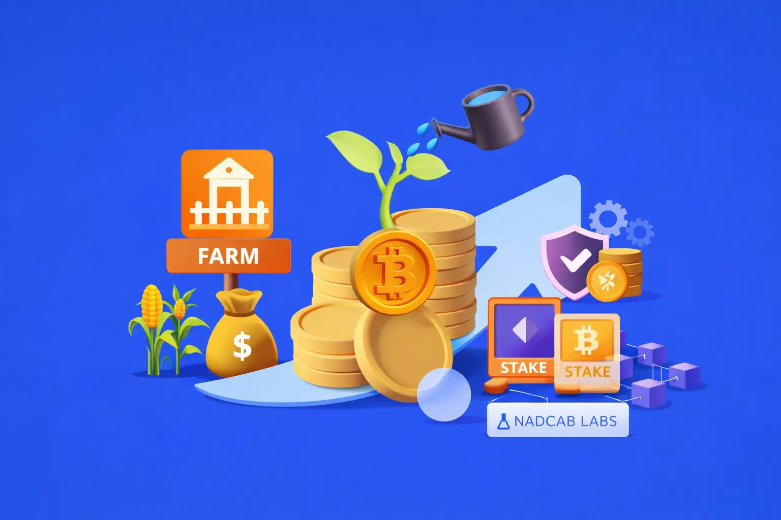 Staking or Farming with Nadcab Labs