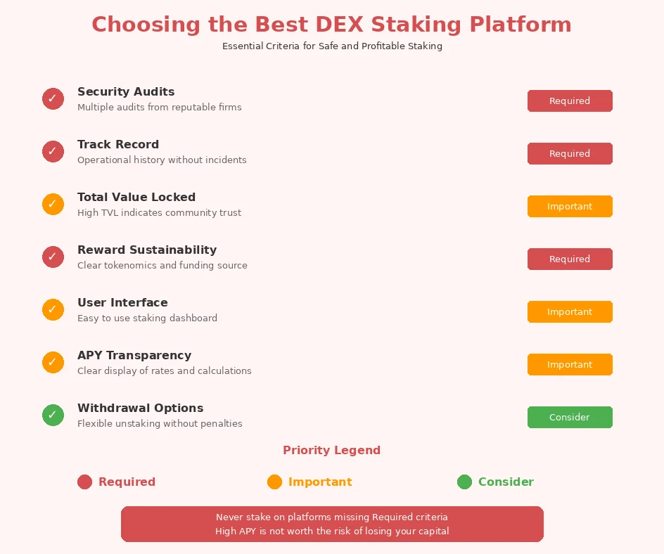 choosing the best dex staking platform