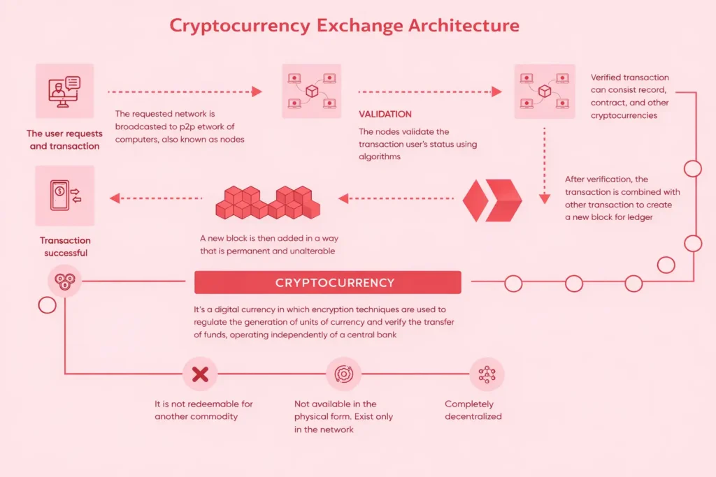 Cryptocurrency exchange architecture