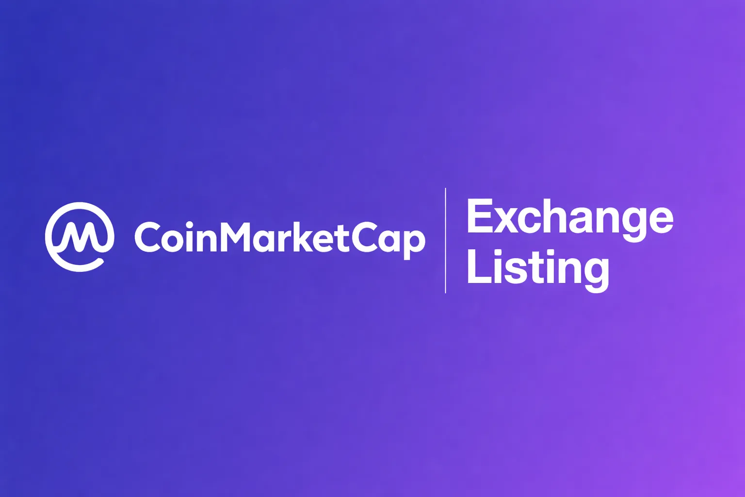 Coinmarketcap exchange listing