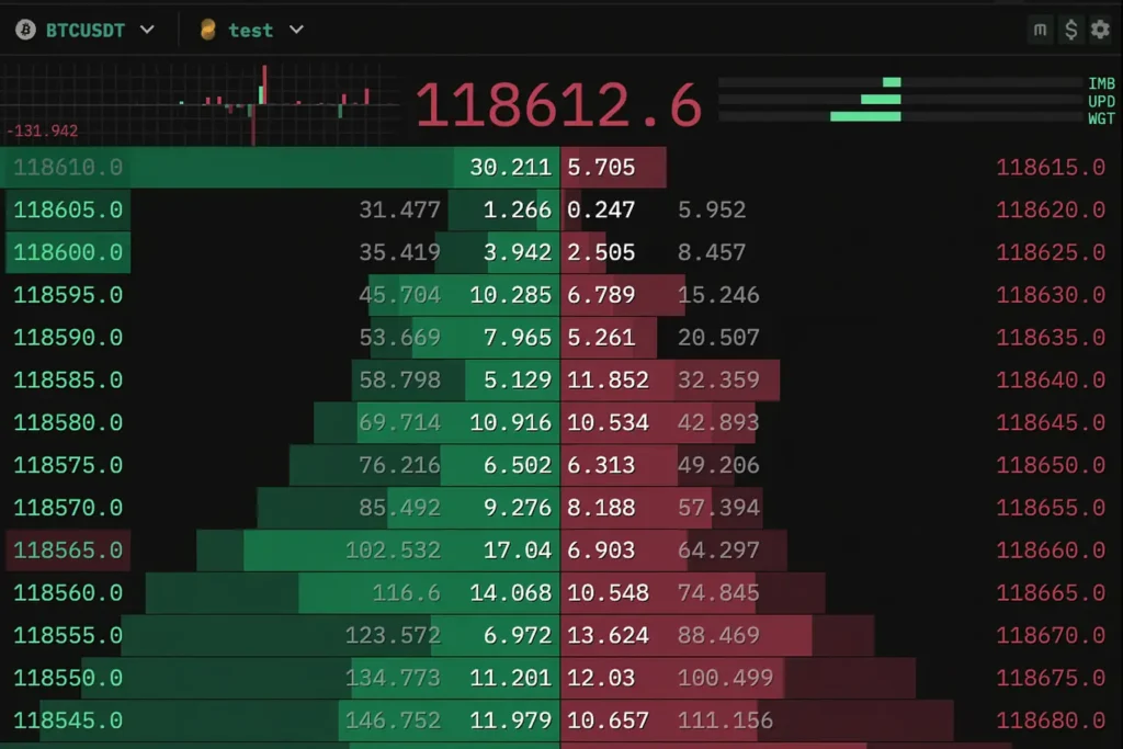 Order Book (Bid vs Ask)