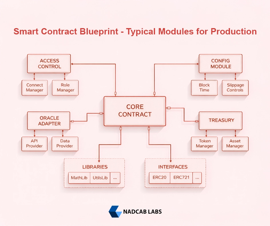 Smart Contract Architecture - Smart Contract Blueprint - Nadcab Labs