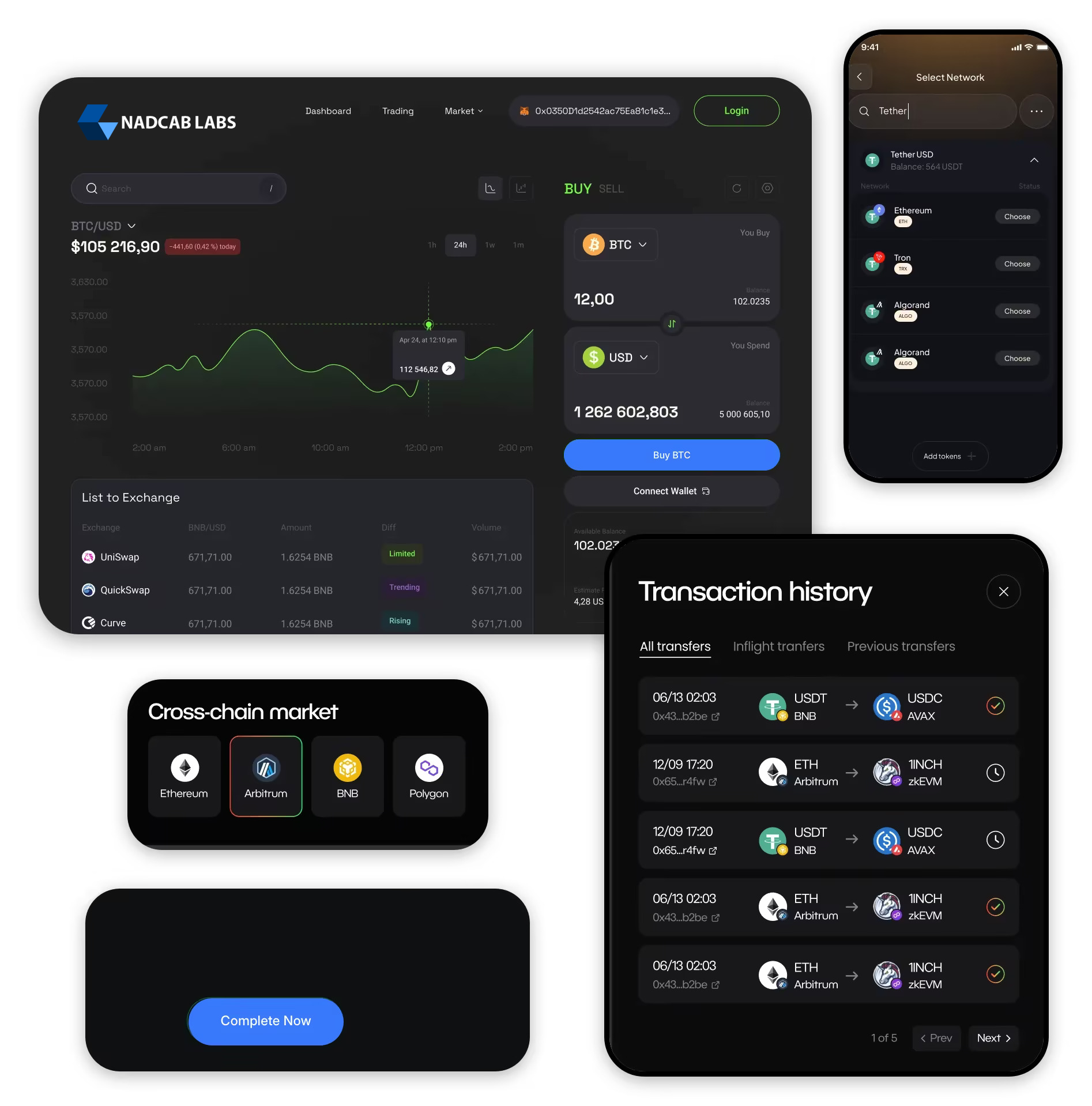 Decentralized Exchange — success Decentralized Exchange