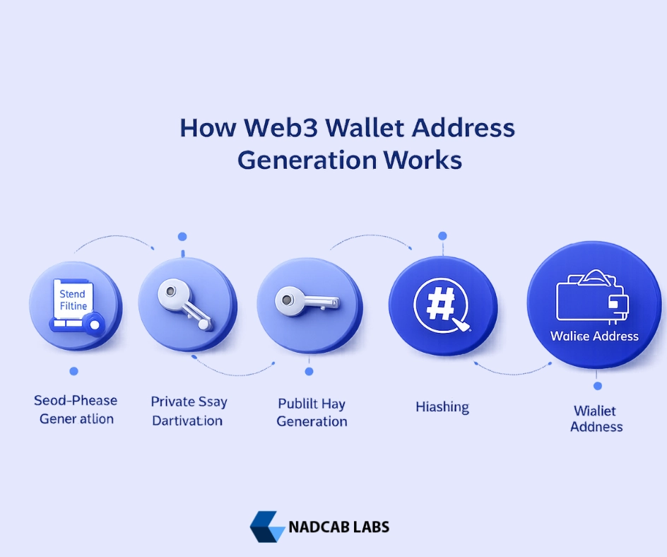 Step-by-step Web3 Wallet Address generation from seed phrase to derived keys