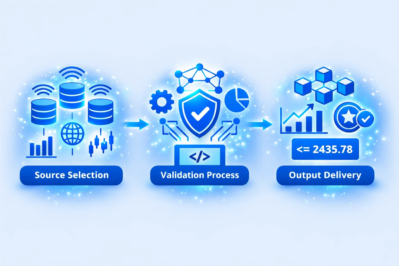 Comparison between decentralized oracle networks and centralized data providers highlighting trust models and security guarantees