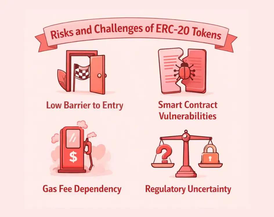 Risks and Challenges of ERC-20 Tokens