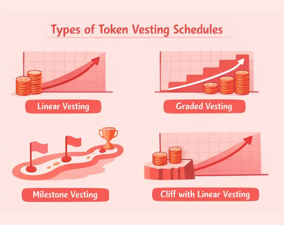 Types of Token Vesting Schedules
