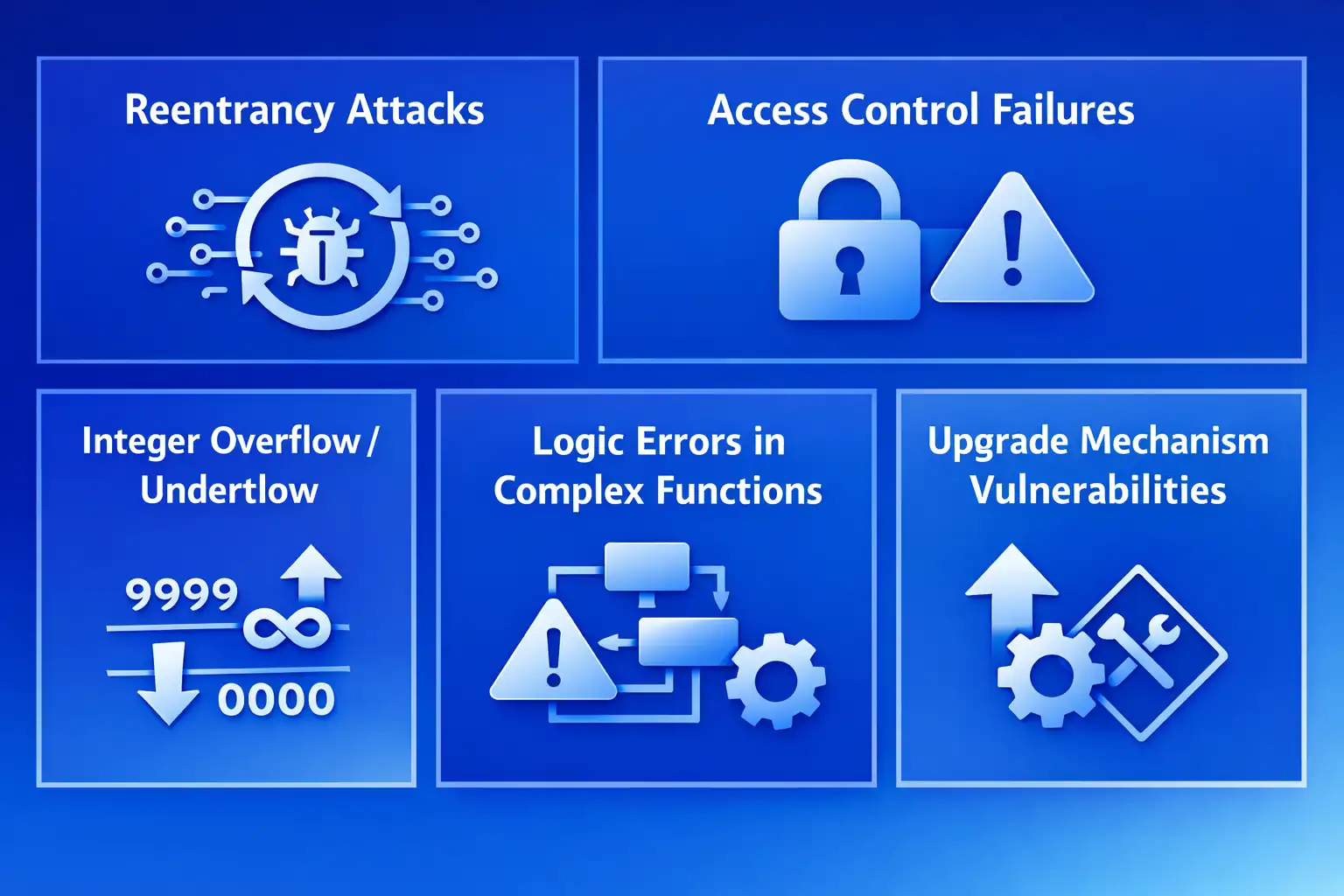 Smart contract network showing real estate tokenization risks with vulnerability indicators and interconnected blockchain nodes