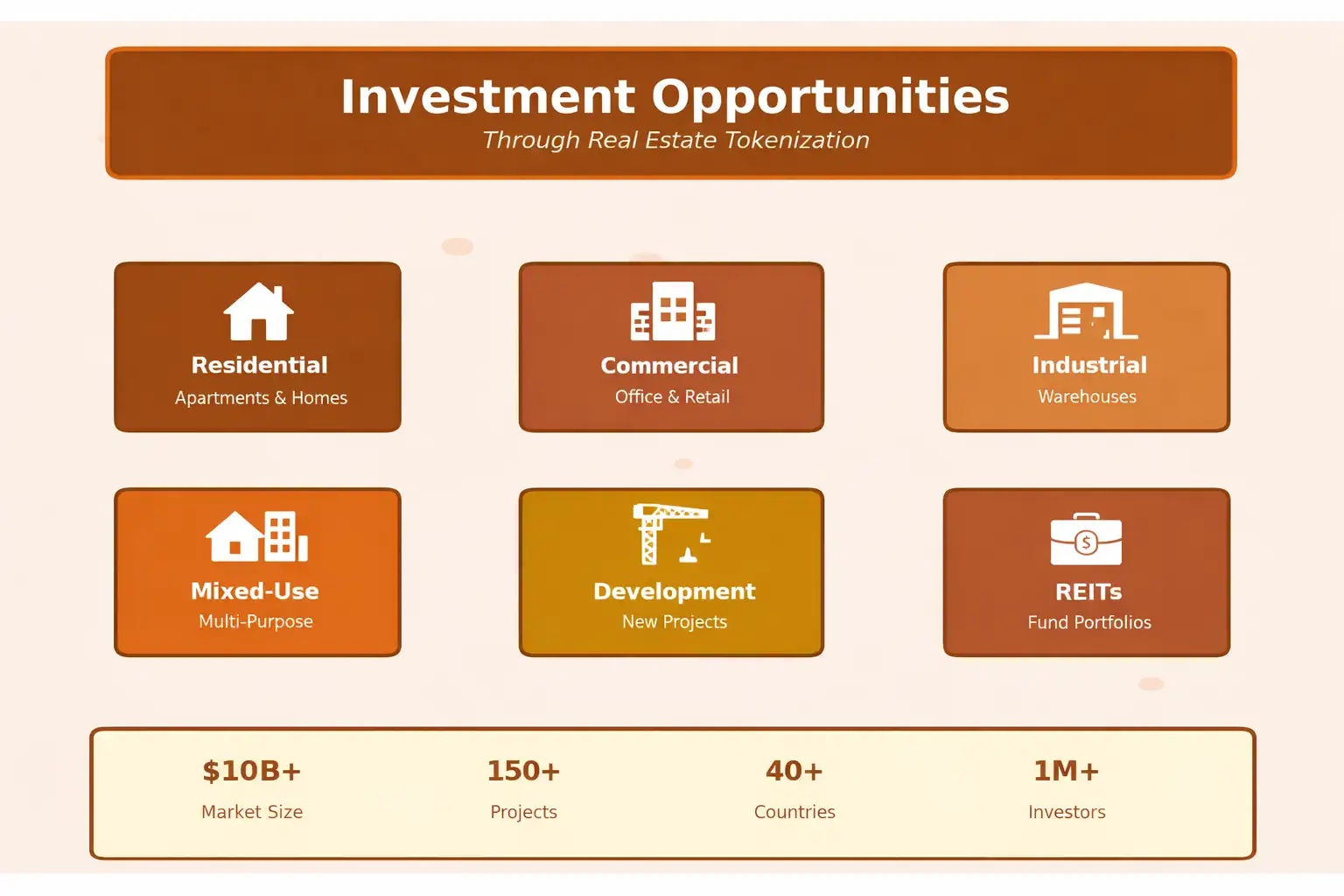 Real Estate Tokenization Models designed for institutional and retail real estate investment on blockchain