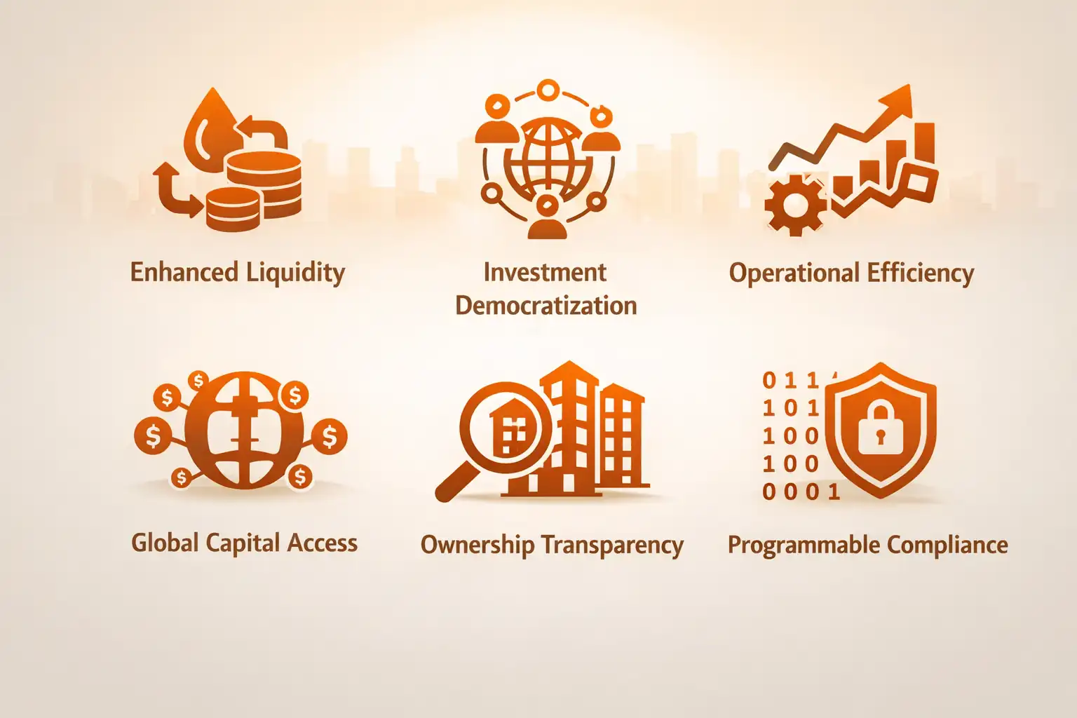 Logistics warehouse tokenization benefits comparison chart for institutional investors