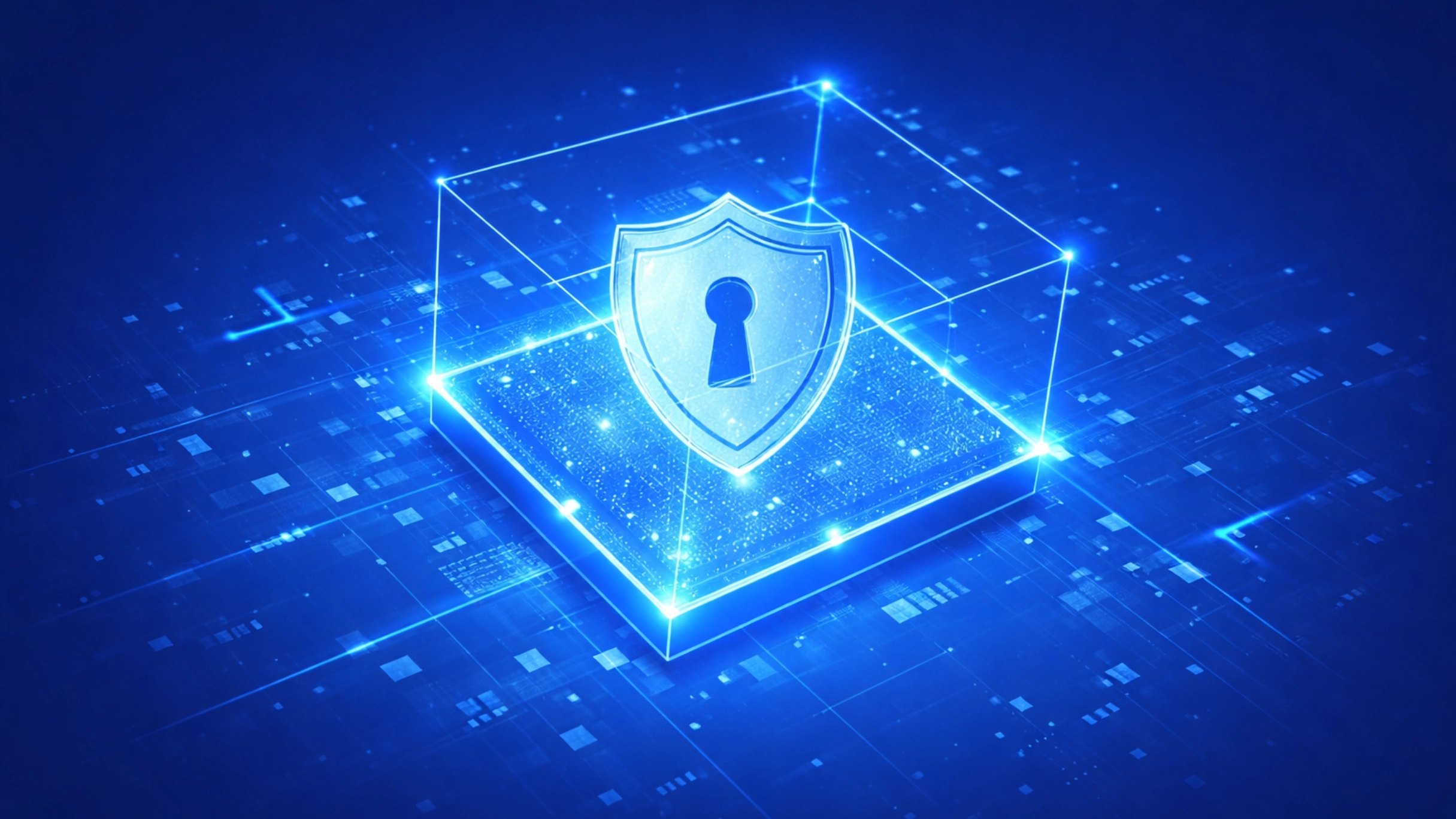 Blockchain IP protection system showing immutable ownership records with cryptographic timestamps for intellectual property verification across global markets