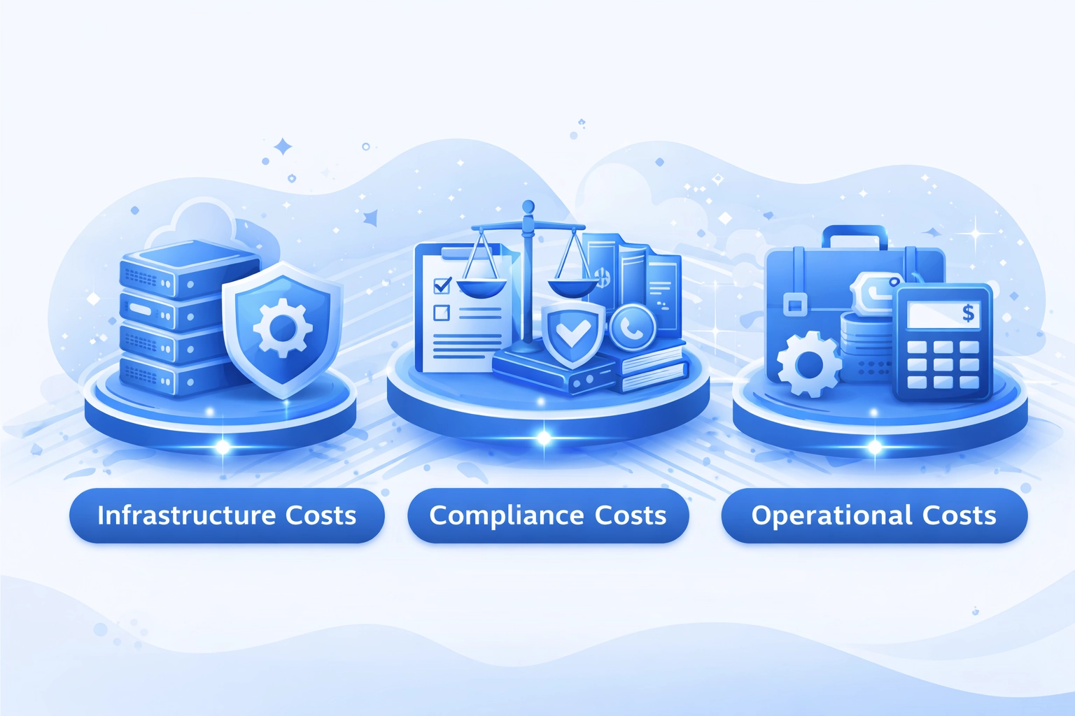 Multi-chain blockchain infrastructure displaying cost implications for Ethereum Layer-2 and private network deployments