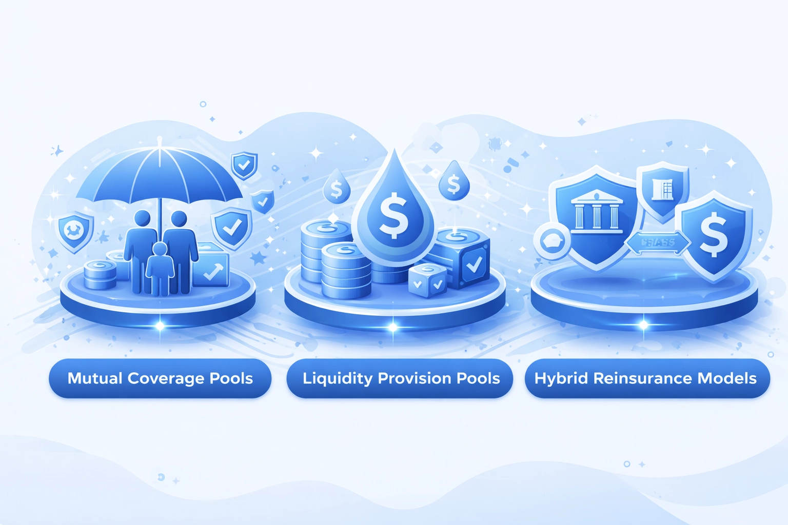 Parametric insurance smart contract execution model demonstrating automated claim triggers based on oracle data feeds and predetermined conditions