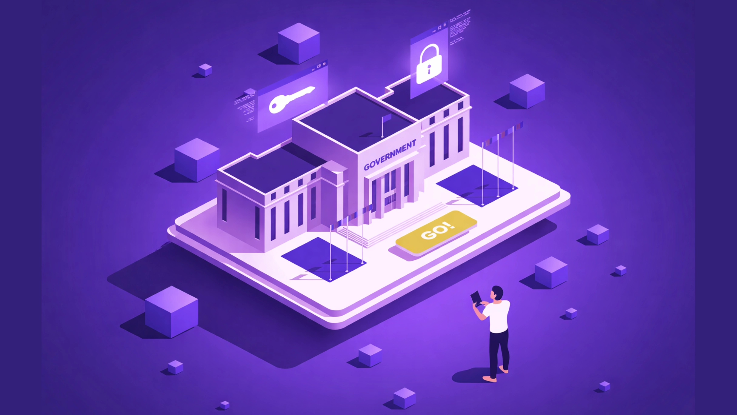 Government blockchain solutions — overview illustration for enterprise teams
