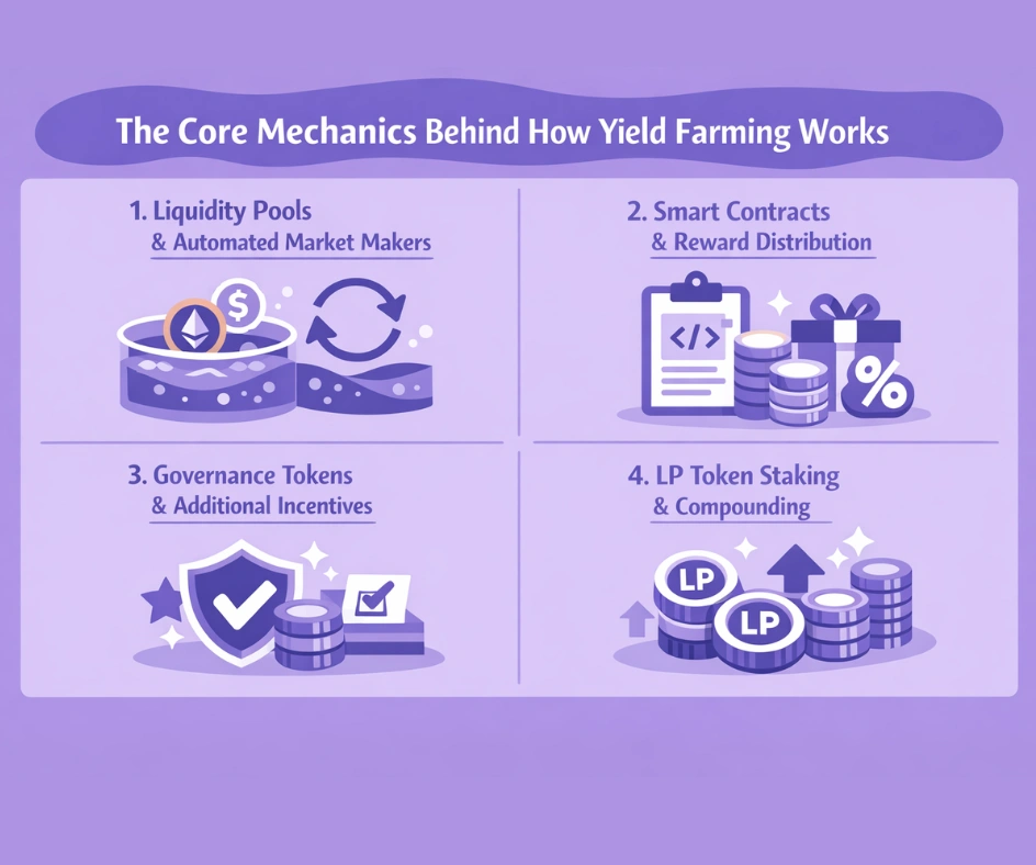 The Core Mechanics Behind How Yield Farming Works