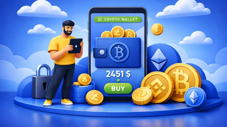 cryptocurrency wallet creation.