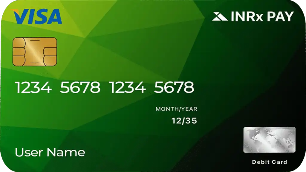 INRx Physical Crypto Debit Card