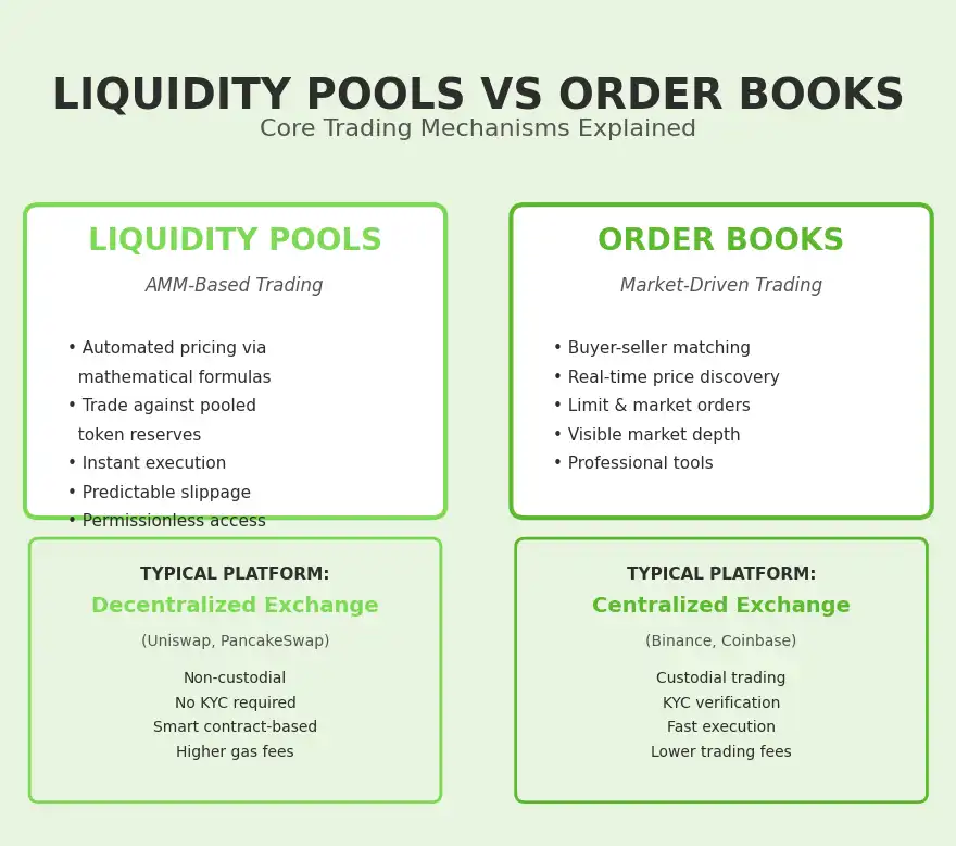 liquidity pools vs orderbooks