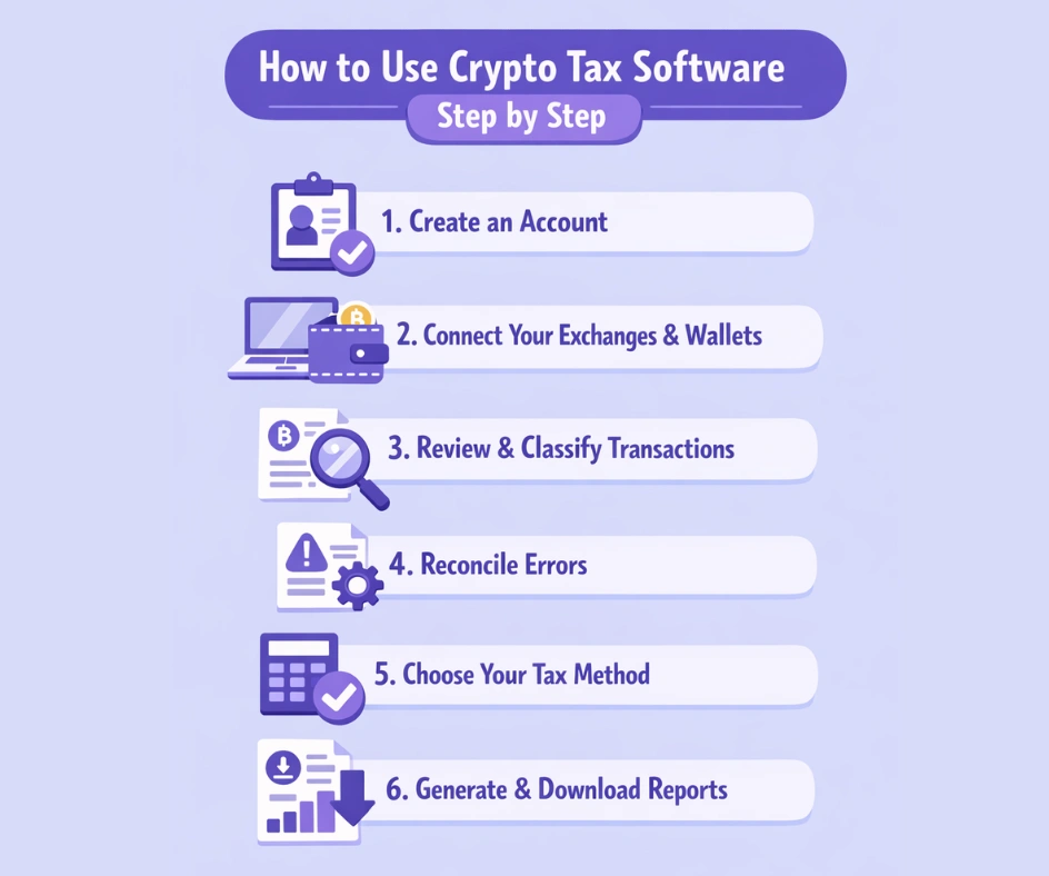 How to Use Crypto Tax Software Step by Step