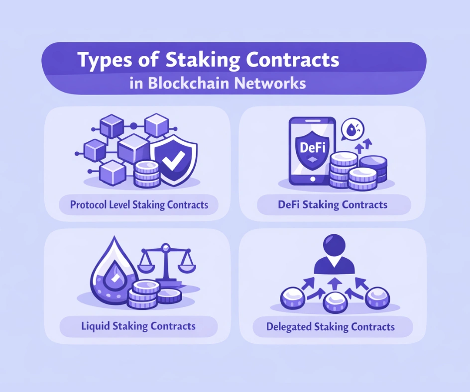 Types of Staking Contracts in Blockchain Networks