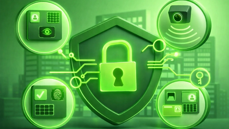 3D illustration showing security risks in cryptocurrency wallet protection with a green shield, lock, and digital authentication elements