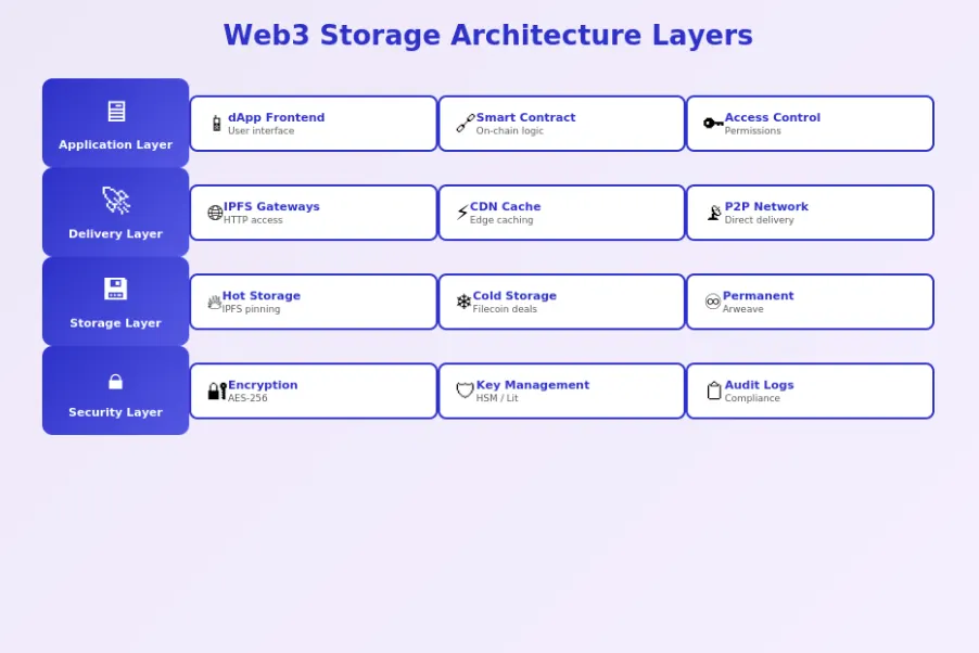 Web3 Storage Architecture Layers