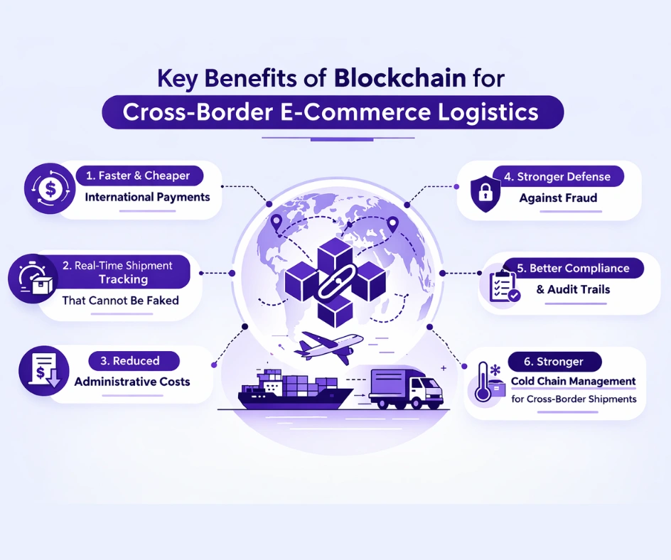 Key Benefits of Blockchain for Cross-Border E-Commerce Logistics