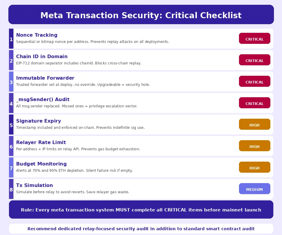 Meta Transaction Security