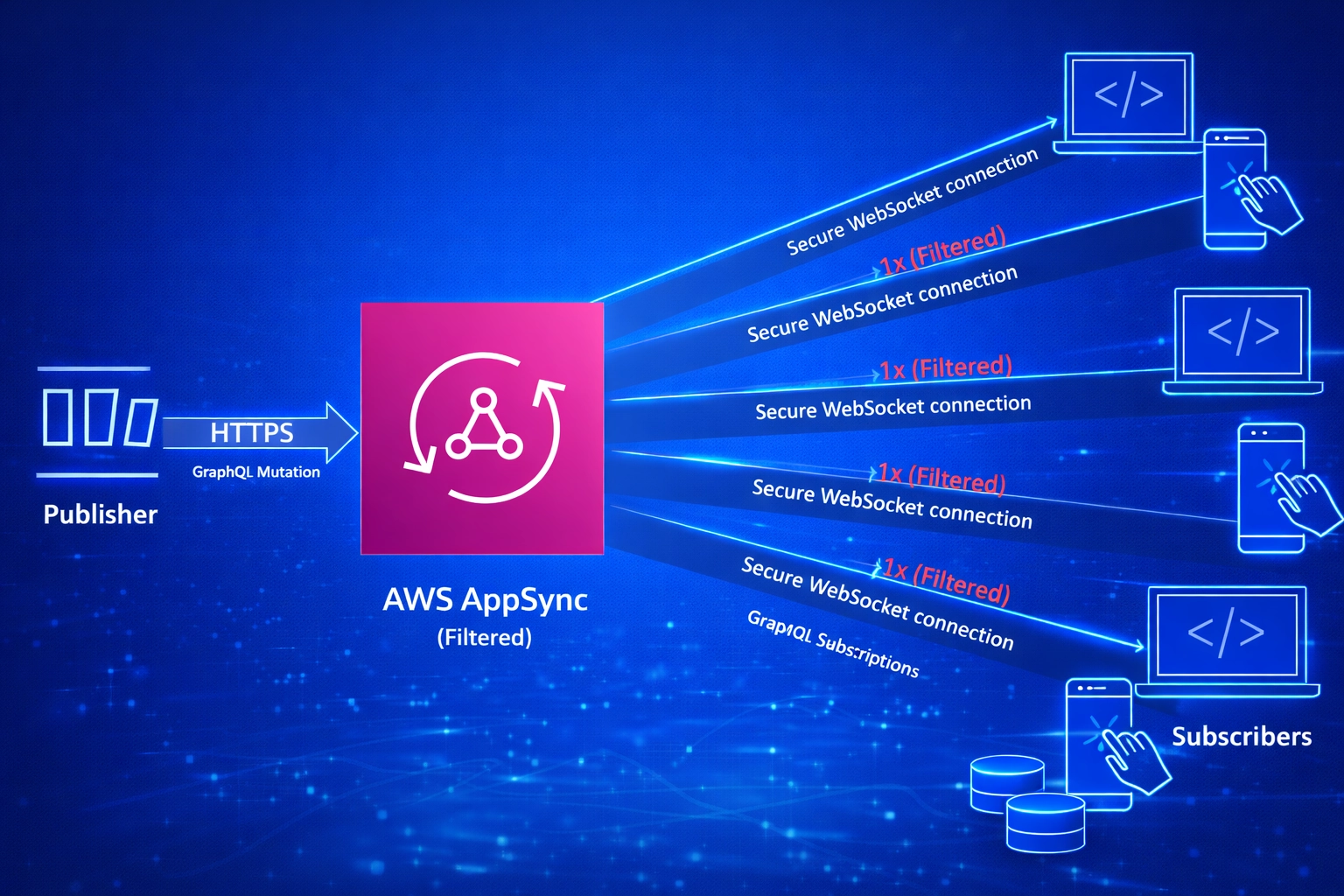 AWS AppSync GraphQL integration workflow for scalable real estate tokenization platform in India UAE and Singapore