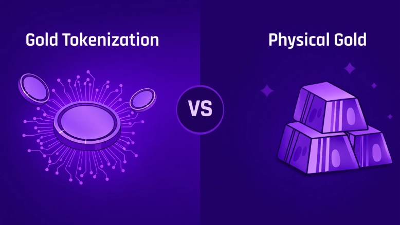 Gold tokenization vs physical gold risk comparison showing custody counterparty and market risks for investors in Singapore UAE and India