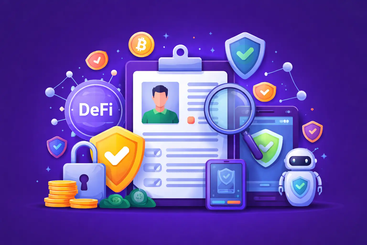 KYC in DeFi — overview illustration for enterprise teams
